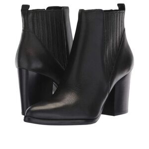 Marc Fisher LTD Alva Pointy Toe Leather Ankle Boots 6.5M